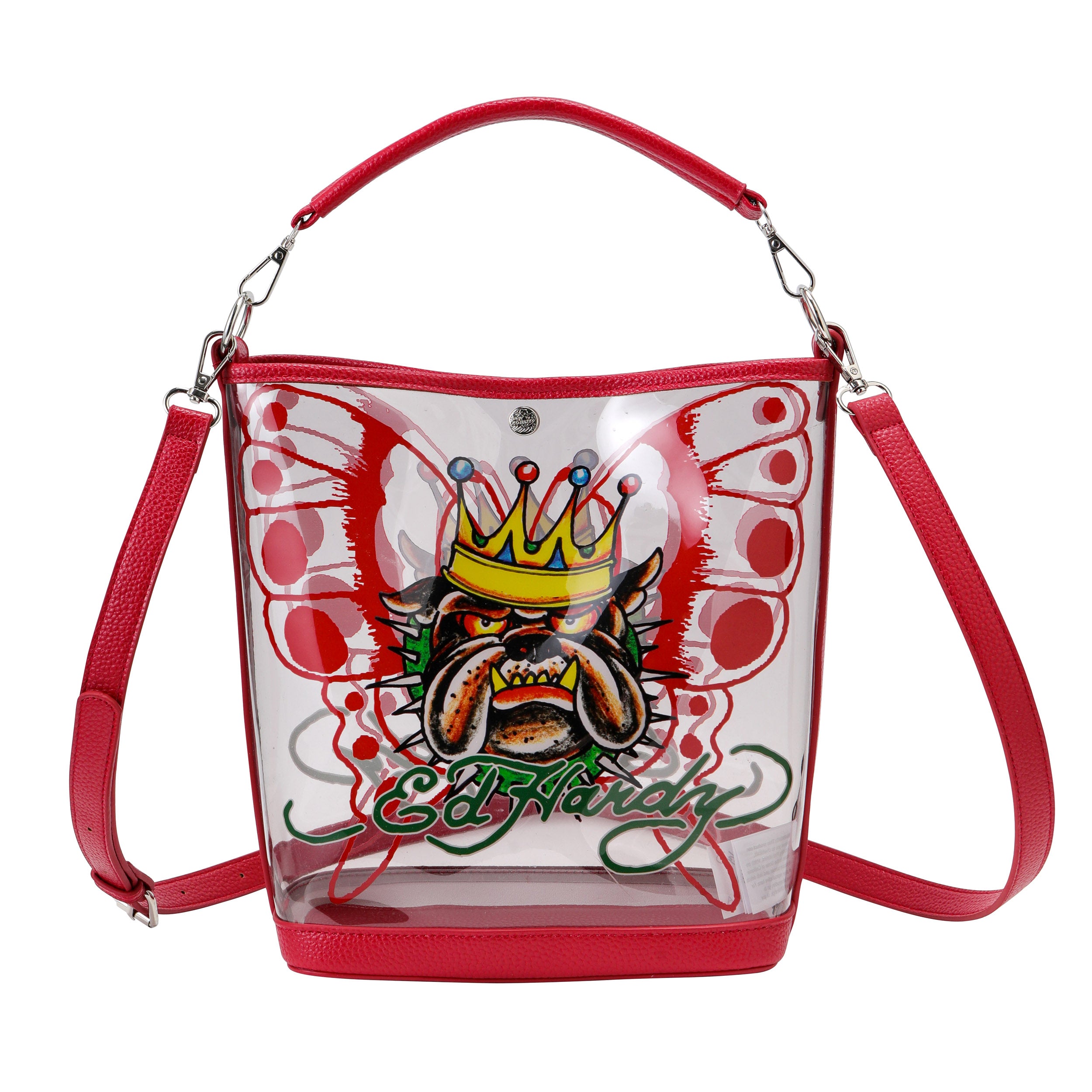 ED HARDY TOTE BAG RED