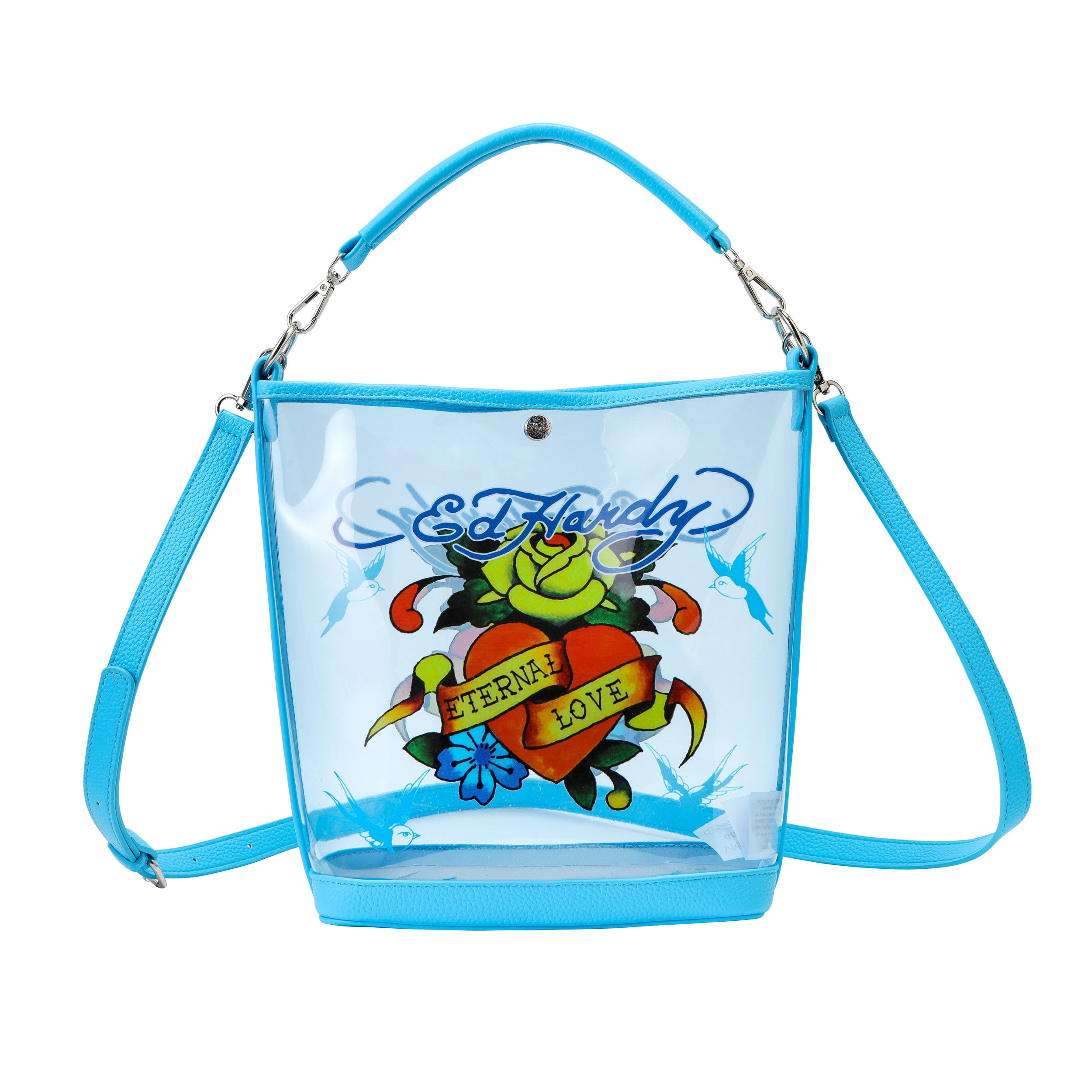 ED HARDY TOTE BAG BLUE