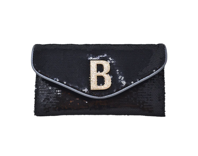 BEBE MIRO SEQUIN CLUTCH