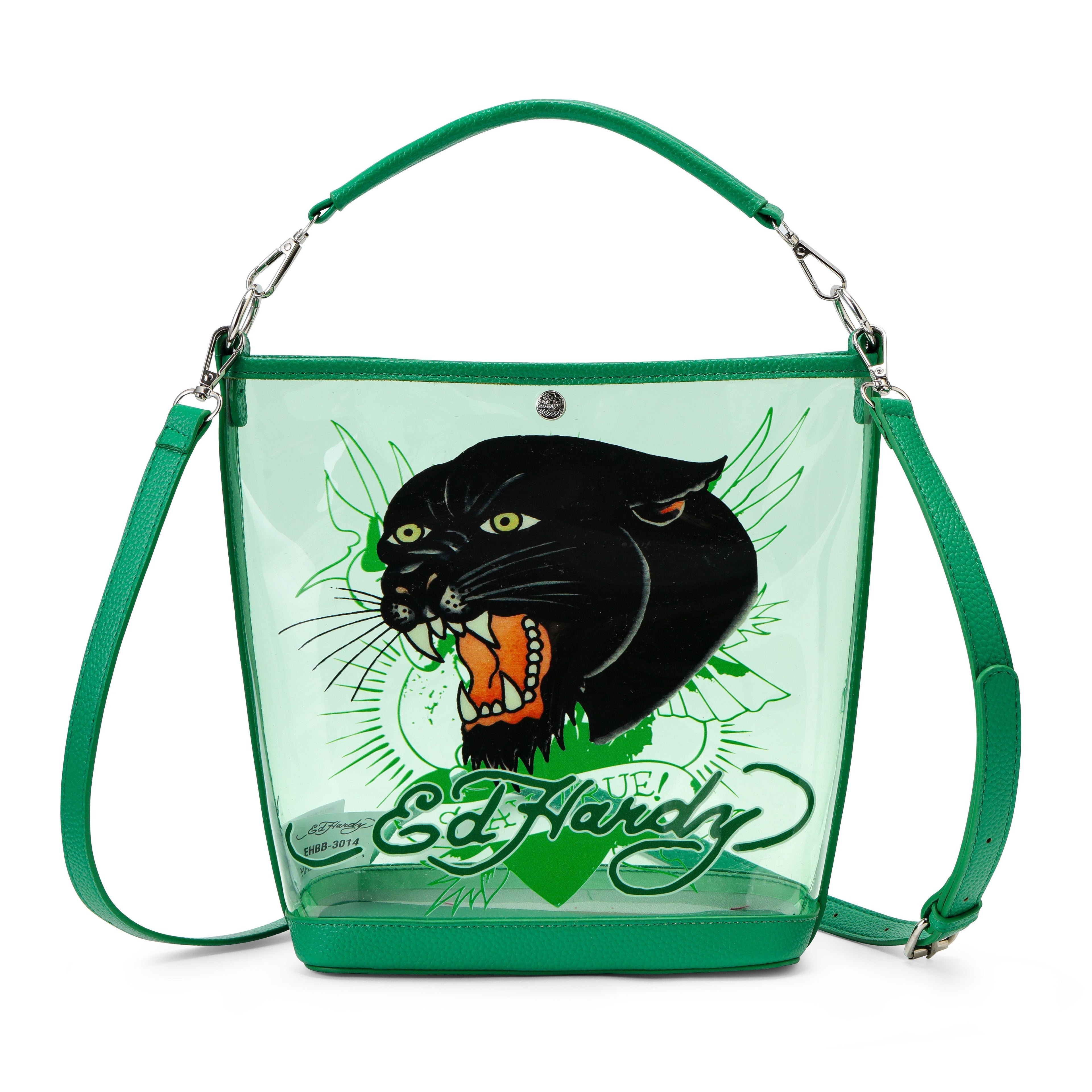 ED HARDY TOTE BAG GREEN