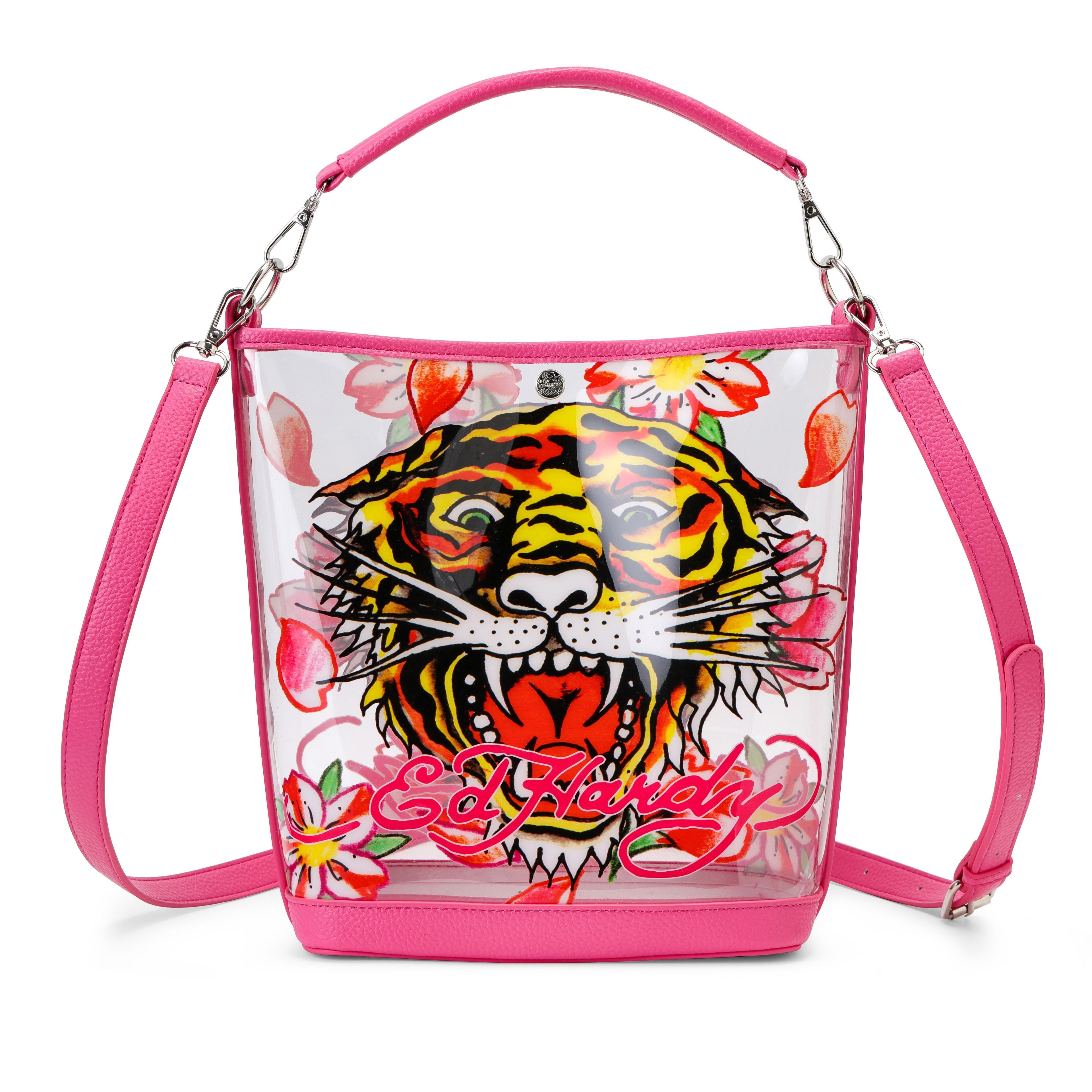 ED HARDY TOTE BAG HOT PINK