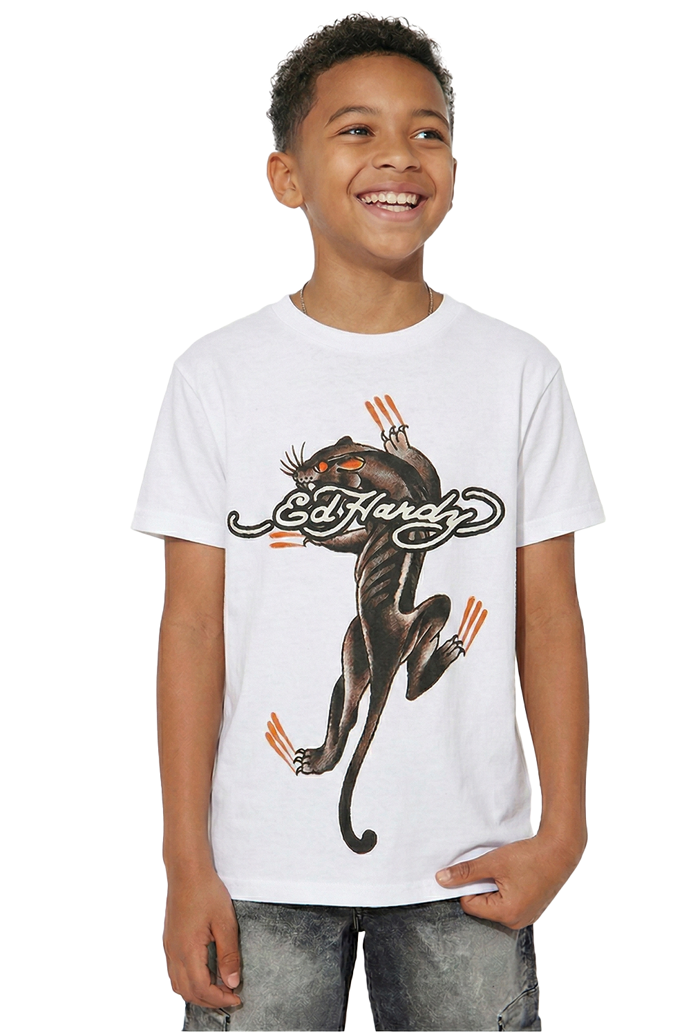 Kids Panther Claws T-Shirt - White
