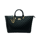Gilda Paris “G” Logo Quilted Tote With Strap