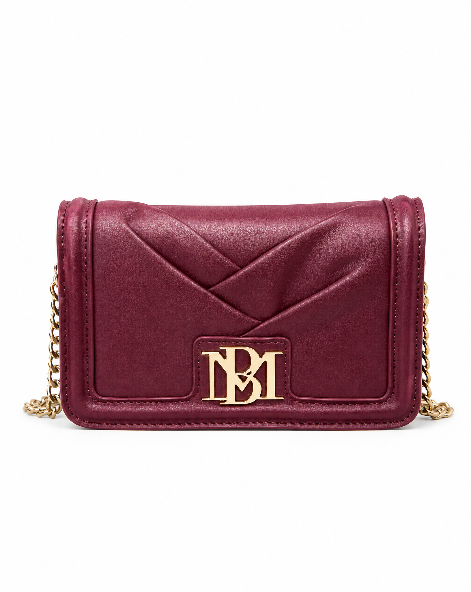 Badgley Mischka Small Pleated Crossbody Bag