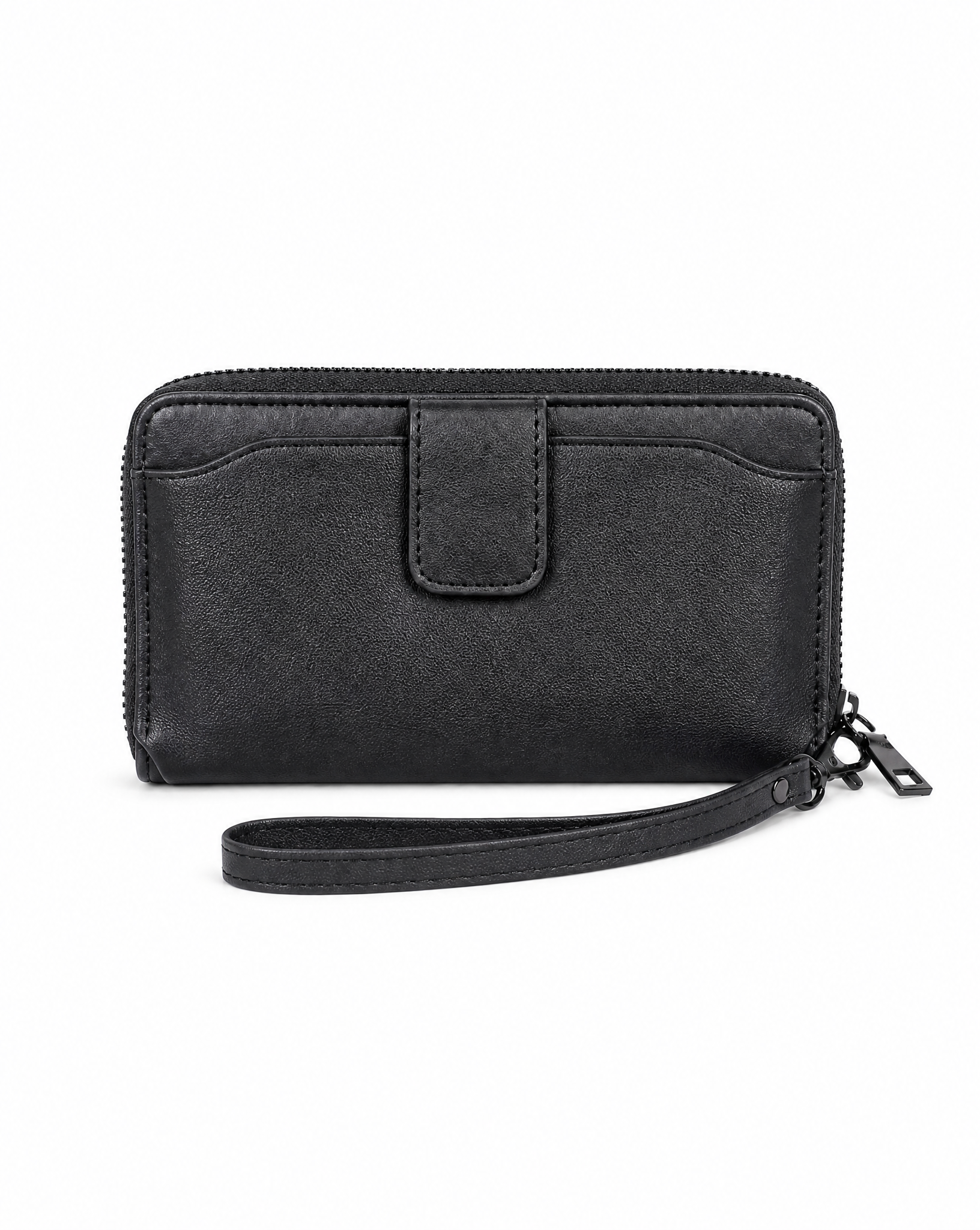 BADGLEY MISCHKA BLACK WALLET WITH PHONE HOLDER