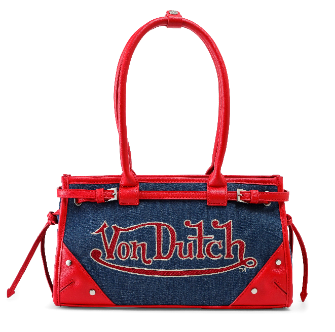 Von Dutch x True Religion Red Lane Shoulder Bag