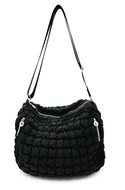 Valentino Orlandi Large Puffy Quilted Crossbody Bag