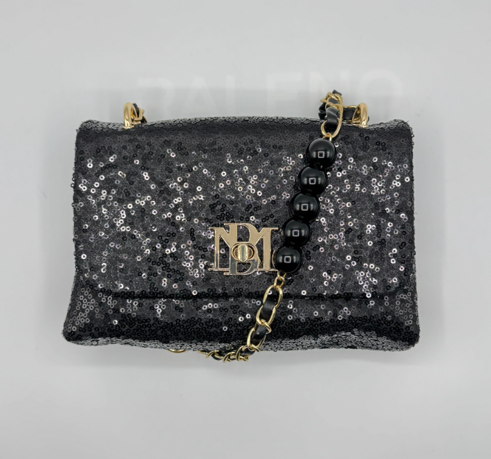 Badgley Mischka Sequin Messenger Crossbody