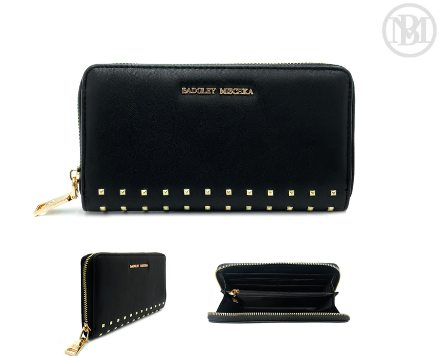 Badgley Mischka Studded Long Wallet