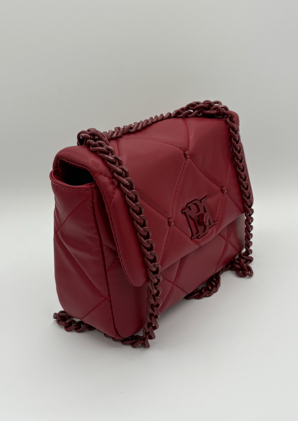 Badgley Mischka Small Red Quilted Bag