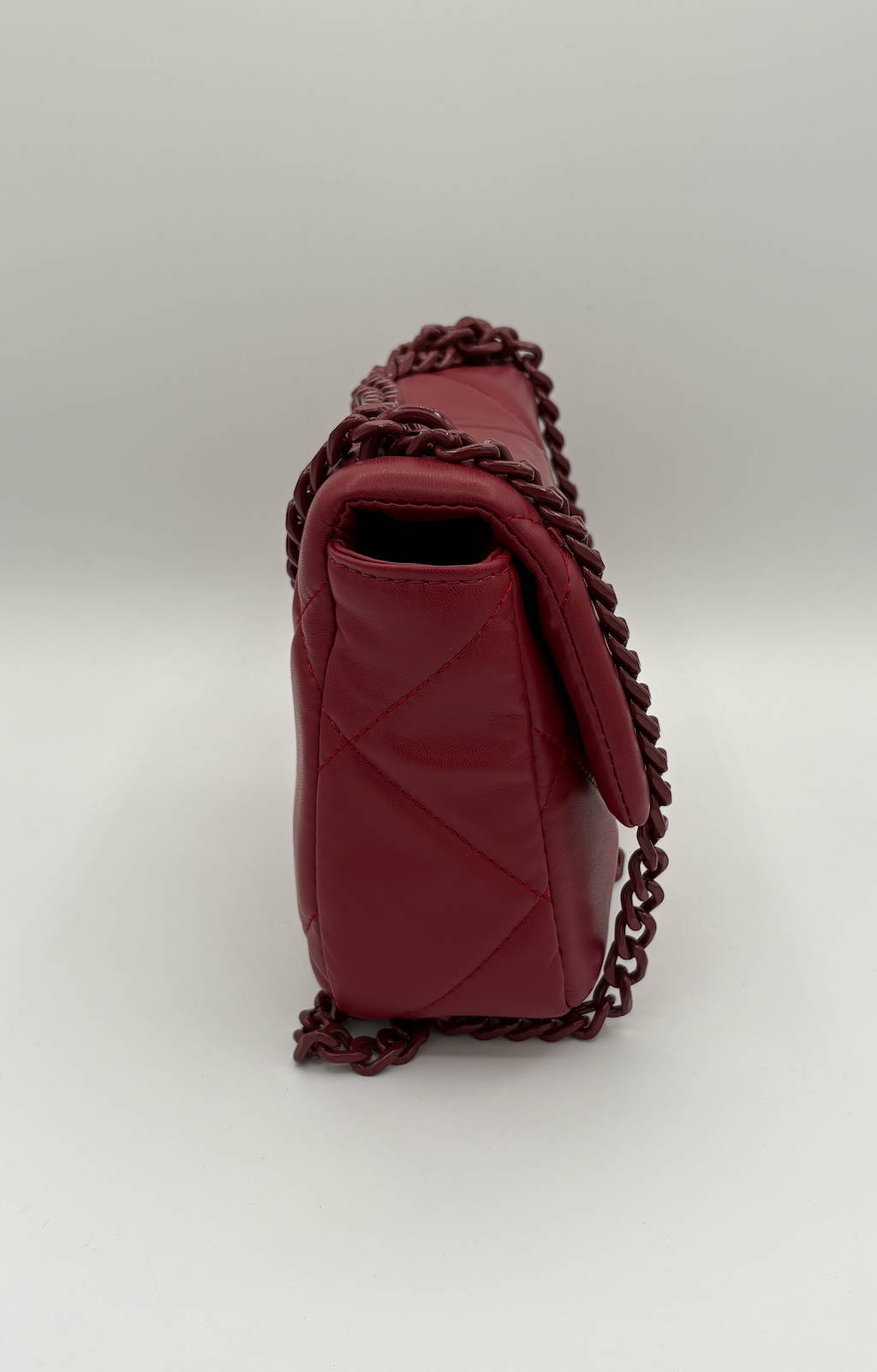 Badgley Mischka Small Red Quilted Bag