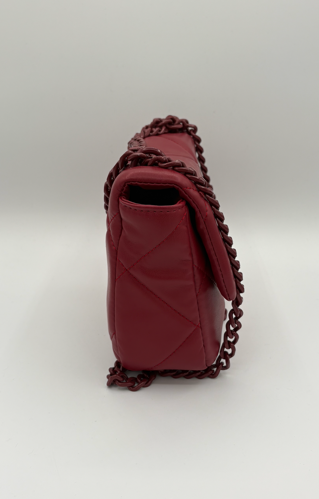 Badgley Mischka Small Red Quilted Bag