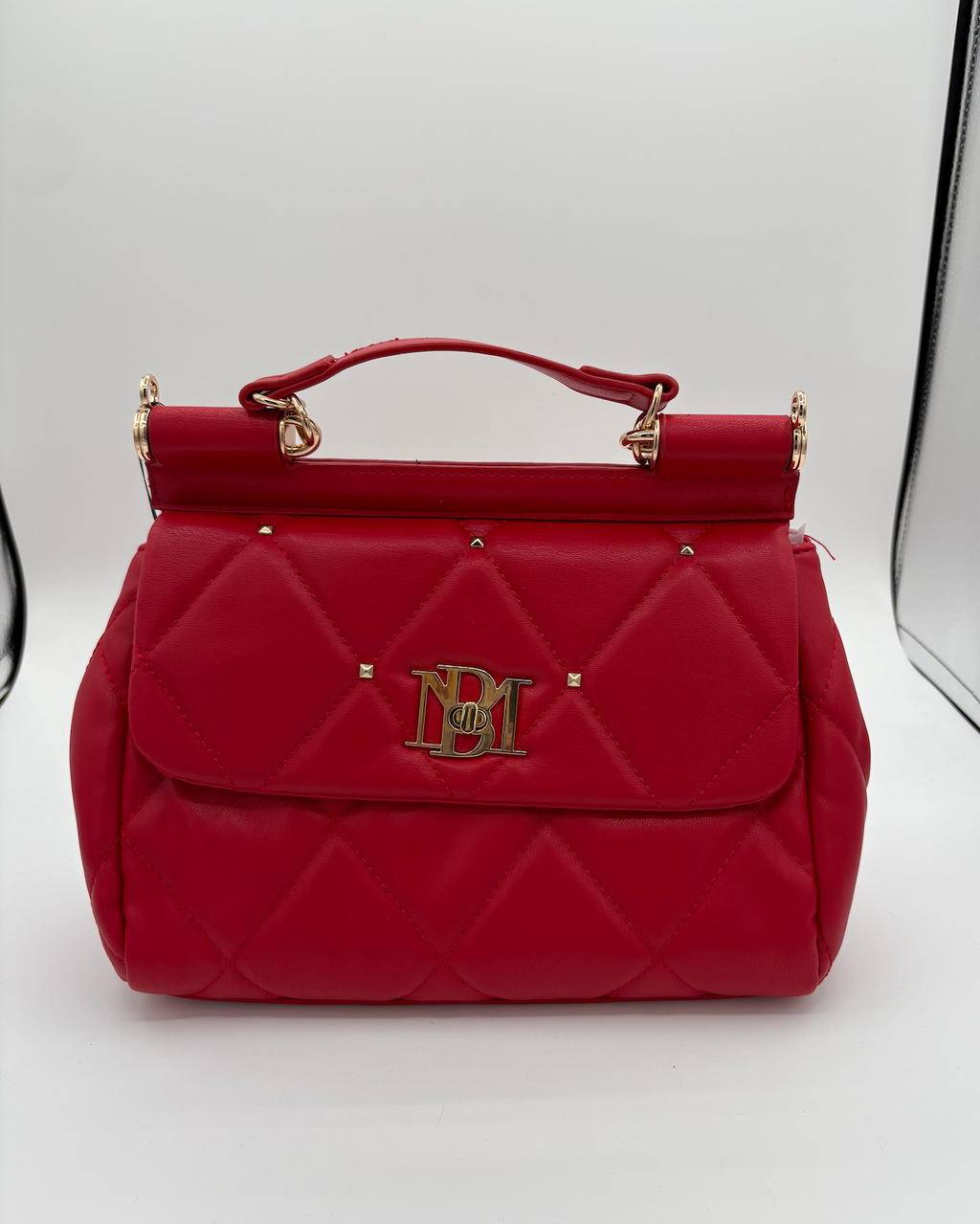 Badgley Mischka Quilted and Studded Handbag