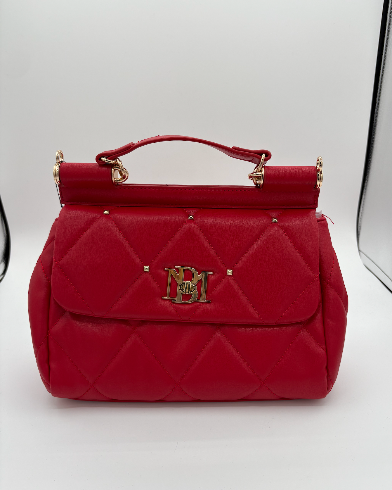 Badgley Mischka Quilted and Studded Handbag