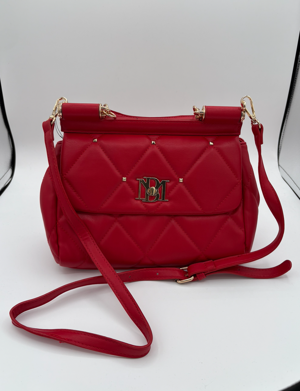 Badgley Mischka Quilted and Studded Handbag