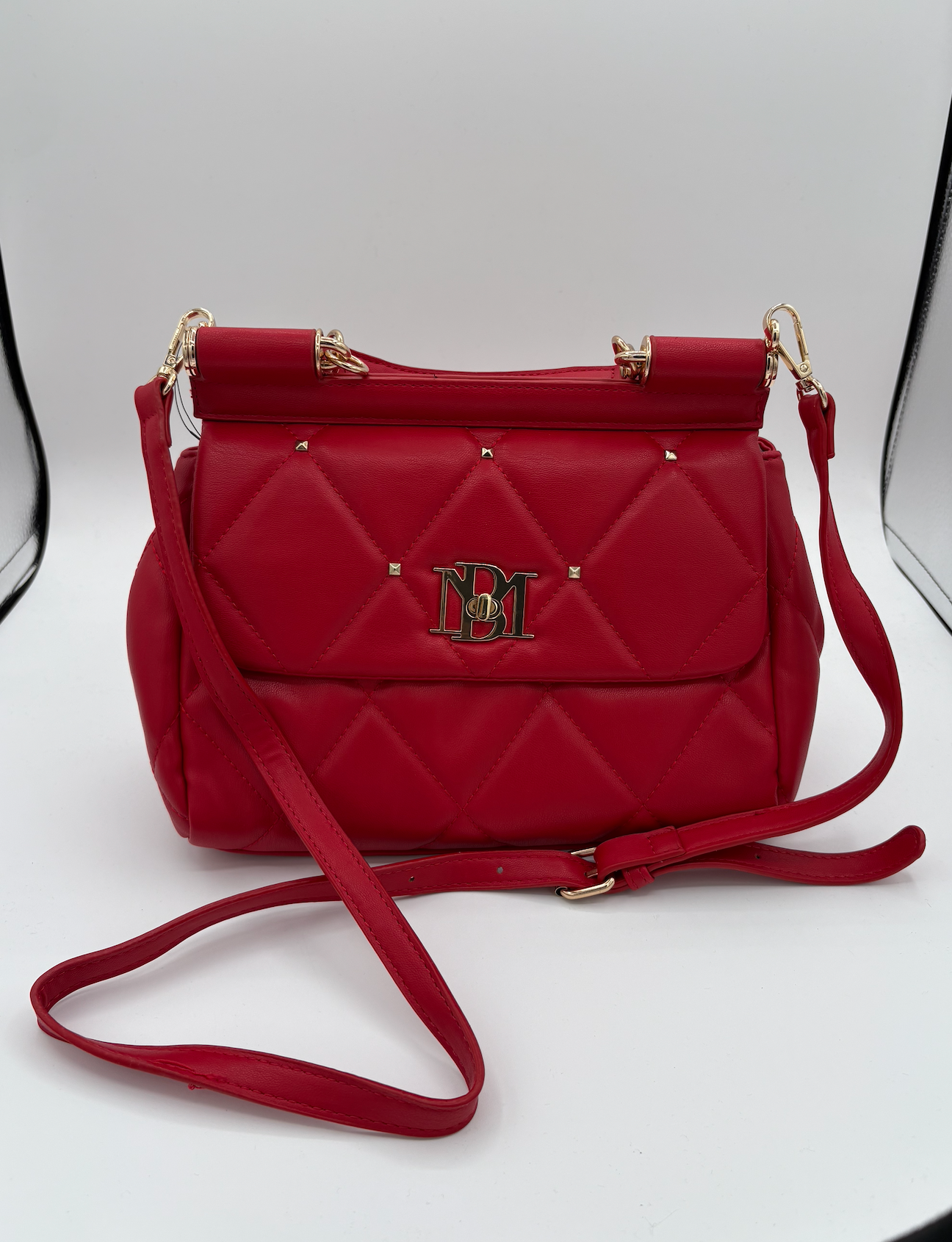 Badgley Mischka Quilted and Studded Handbag