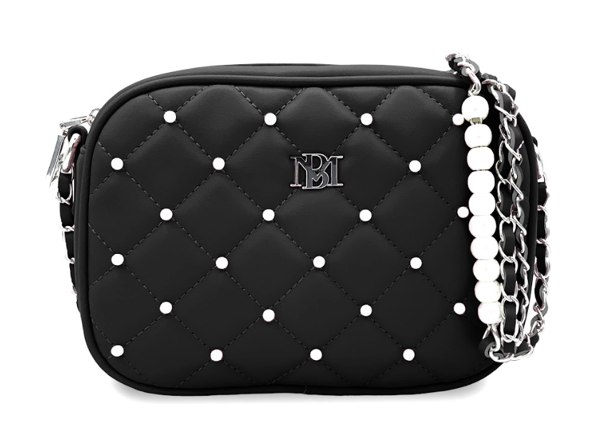 Badgley Mischka Quilted Pearl Mini Purse