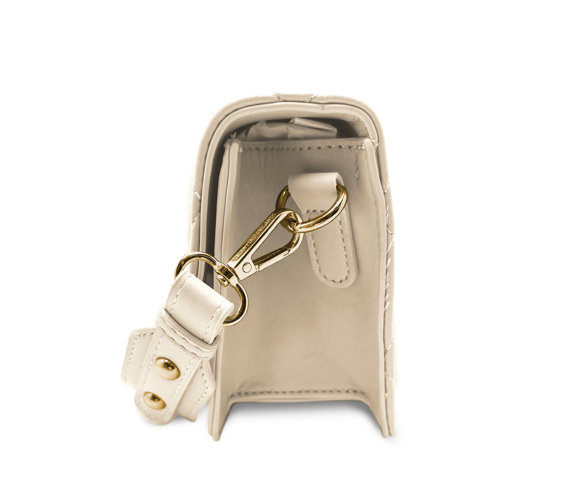 Valentino Orlandi Gold Metal Studded Crossbody