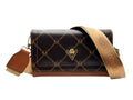Valentino Orlandi Print Crossbody with Large “V” Lock and Branded Strap