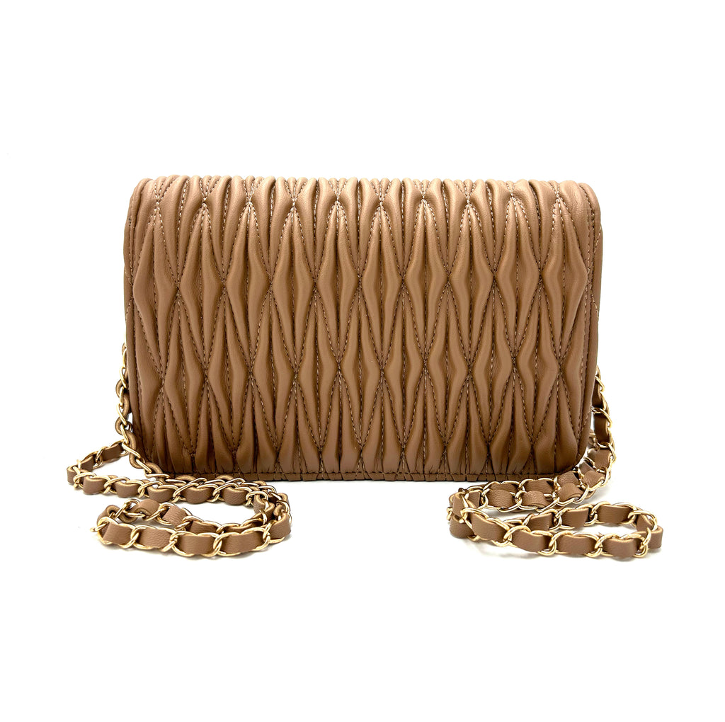 Valentino Orlandi Wavy Quilted Purse