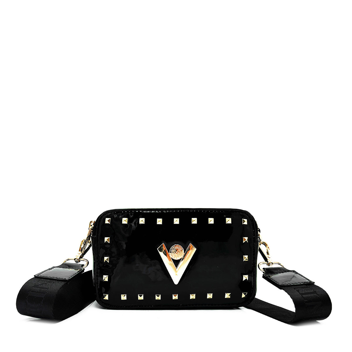 Valentino Orlandi Patent Leather Camera Bag