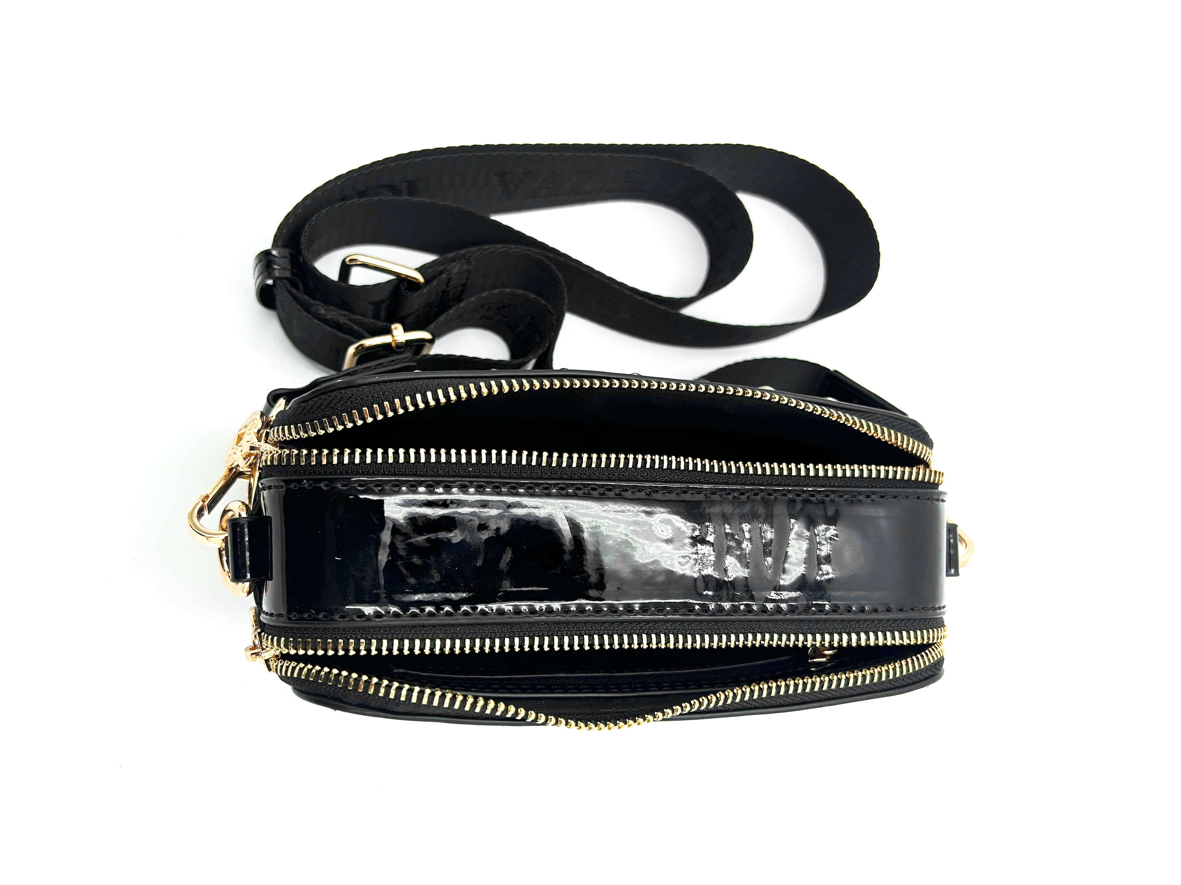 Valentino Orlandi Patent Leather Camera Bag
