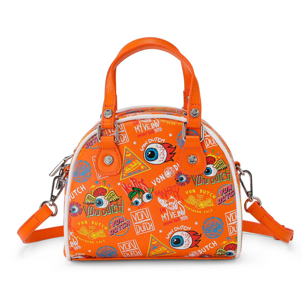 VON DUTCH ORANGE JAX BOWLING BAG