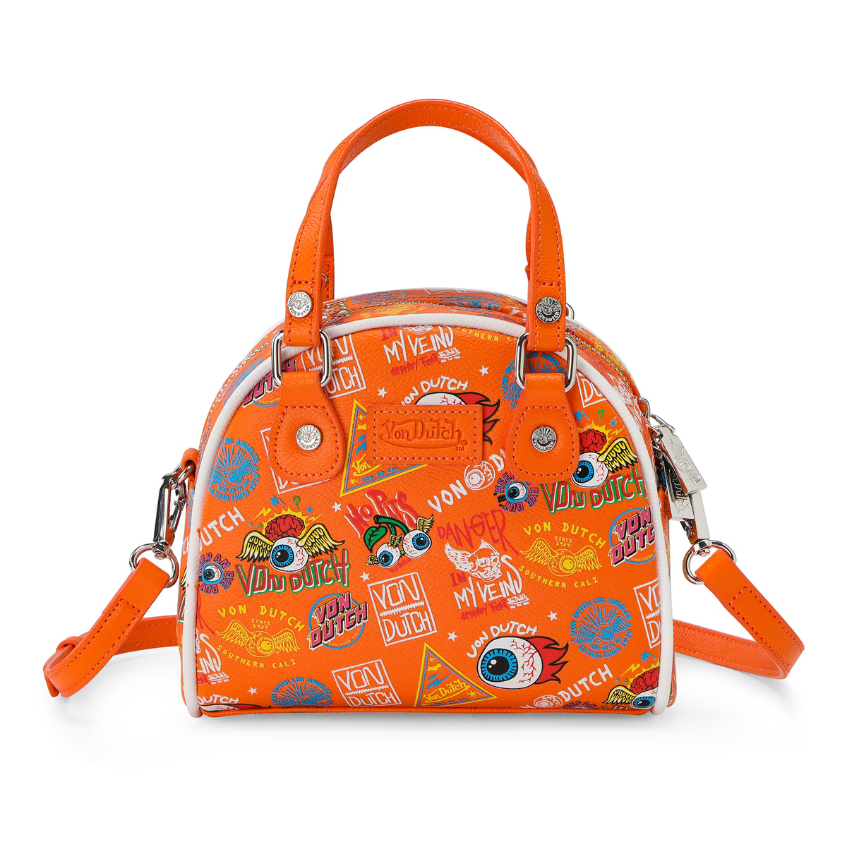 VON DUTCH ORANGE JAX BOWLING BAG