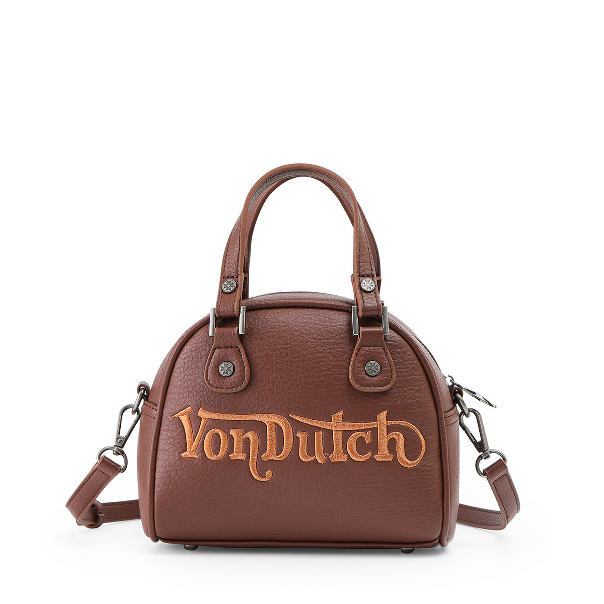 VON DUTCH CHOPPER CROSS BOWLING BAG BROWN