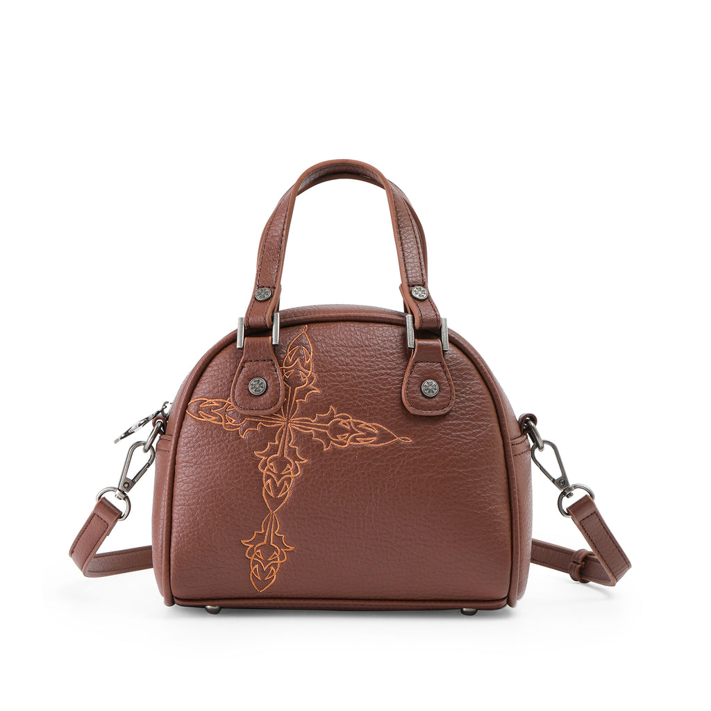 VON DUTCH CHOPPER CROSS BOWLING BAG BROWN