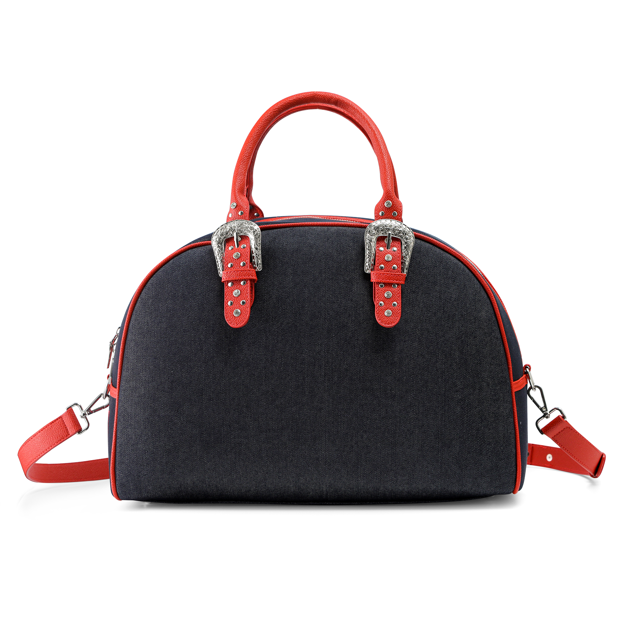 Von Dutch x True Religion Black Denim Duffle Bag