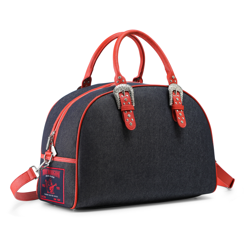 Von Dutch x True Religion Black Denim Duffle Bag
