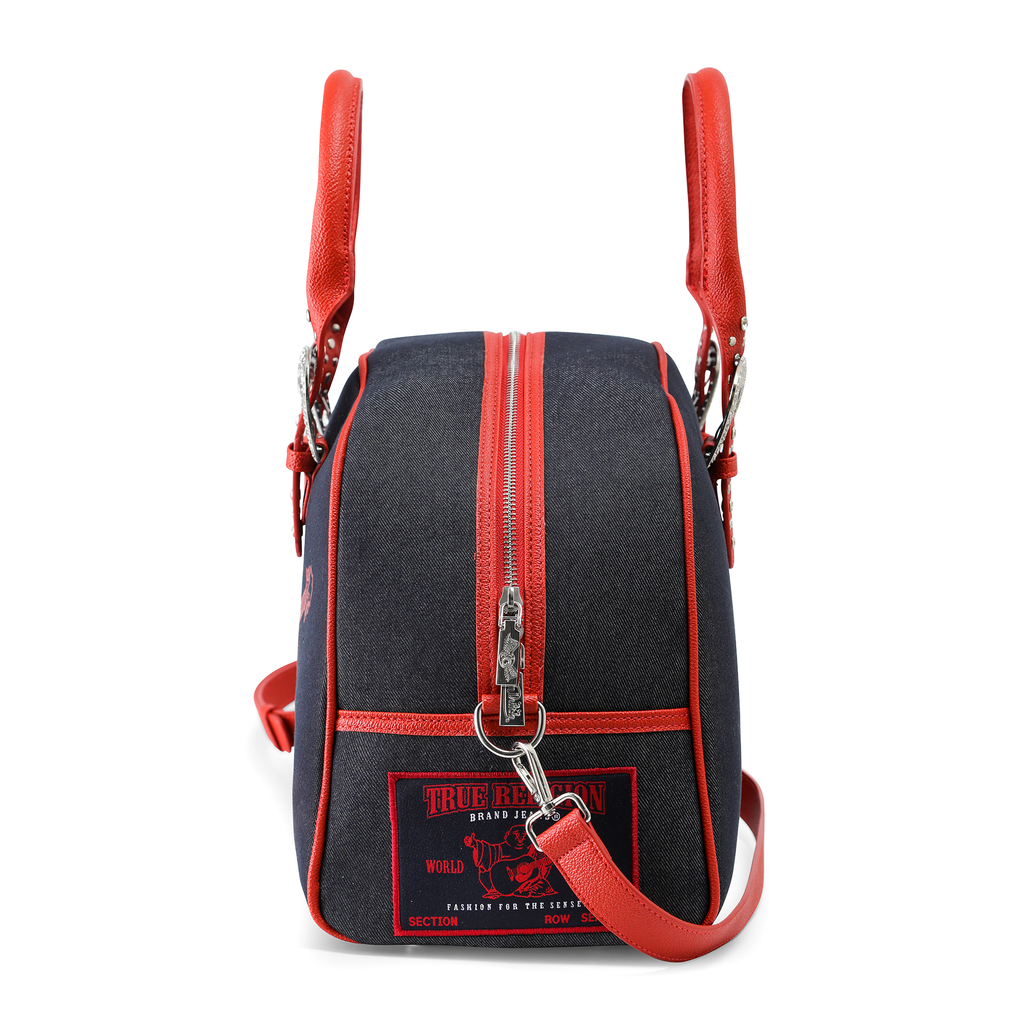 Von Dutch x True Religion Black Denim Duffle Bag