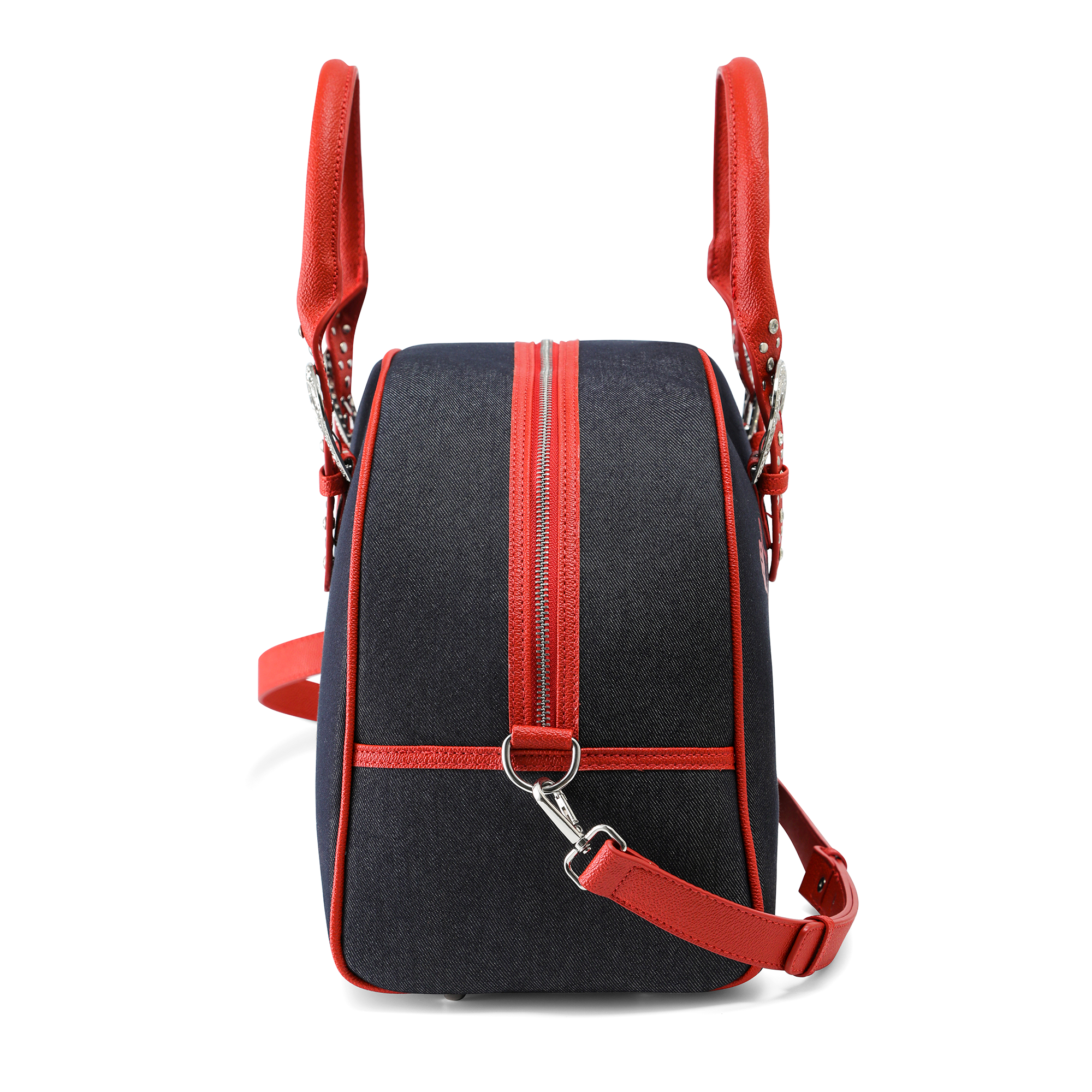 Von Dutch x True Religion Black Denim Duffle Bag