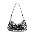 VON DUTCH WHITE CHEETAH SHOULDER BAG