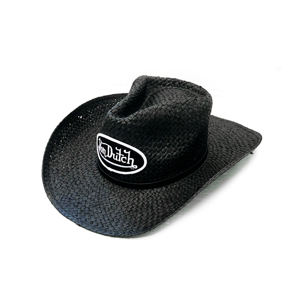 VON DUTCH BLACK & WHITE CLASSIC COWBOY HAT