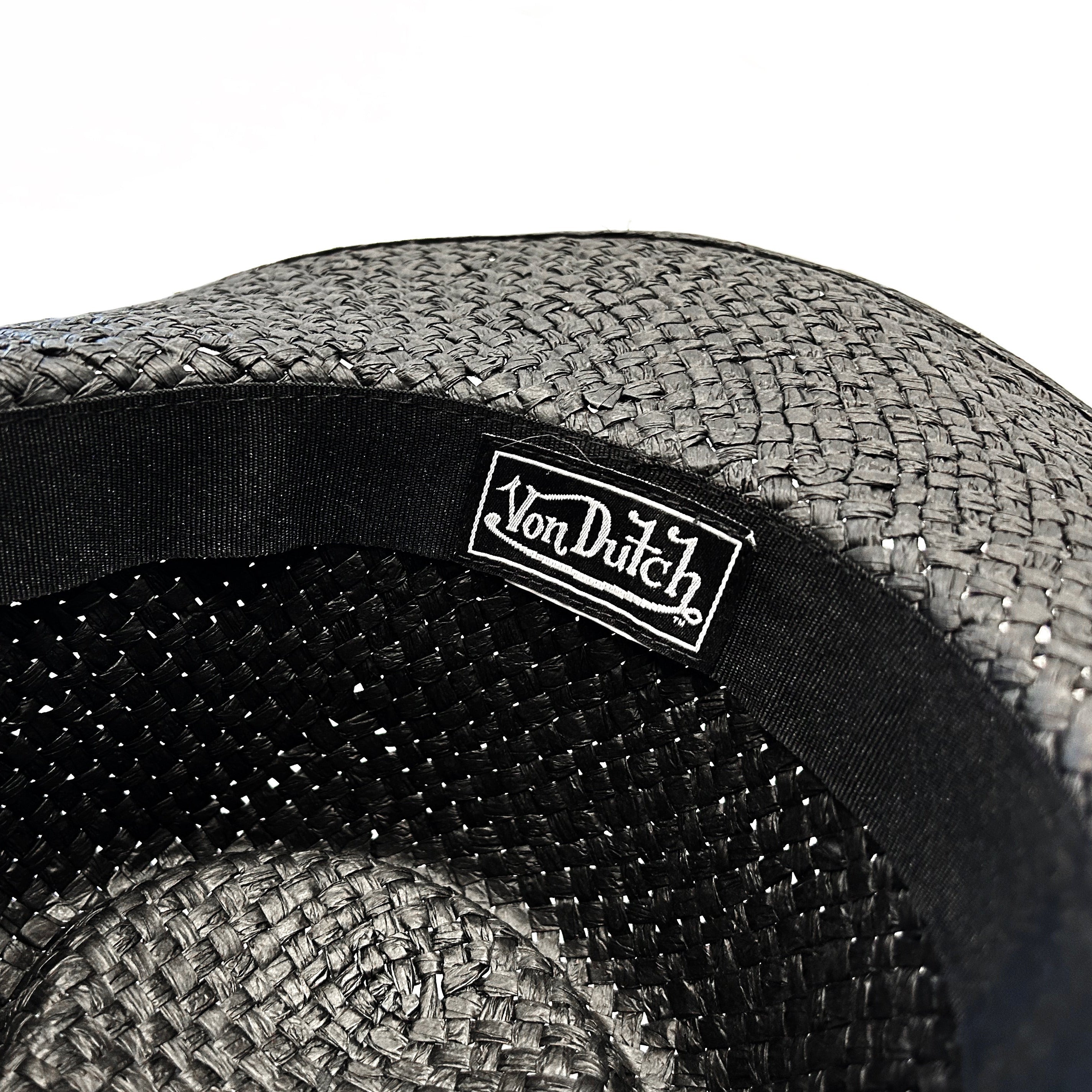 VON DUTCH BLACK & WHITE CLASSIC COWBOY HAT