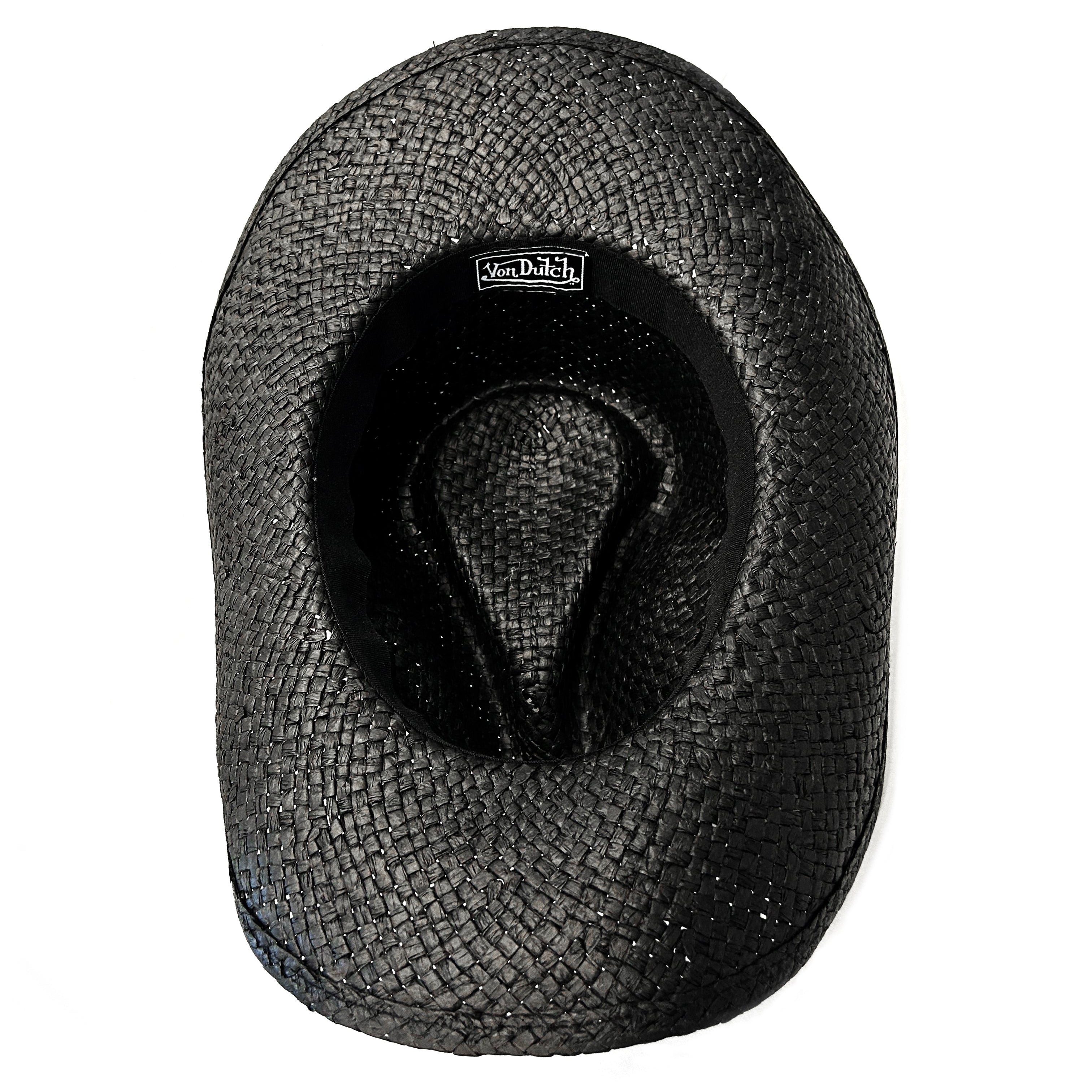 VON DUTCH BLACK & WHITE CLASSIC COWBOY HAT