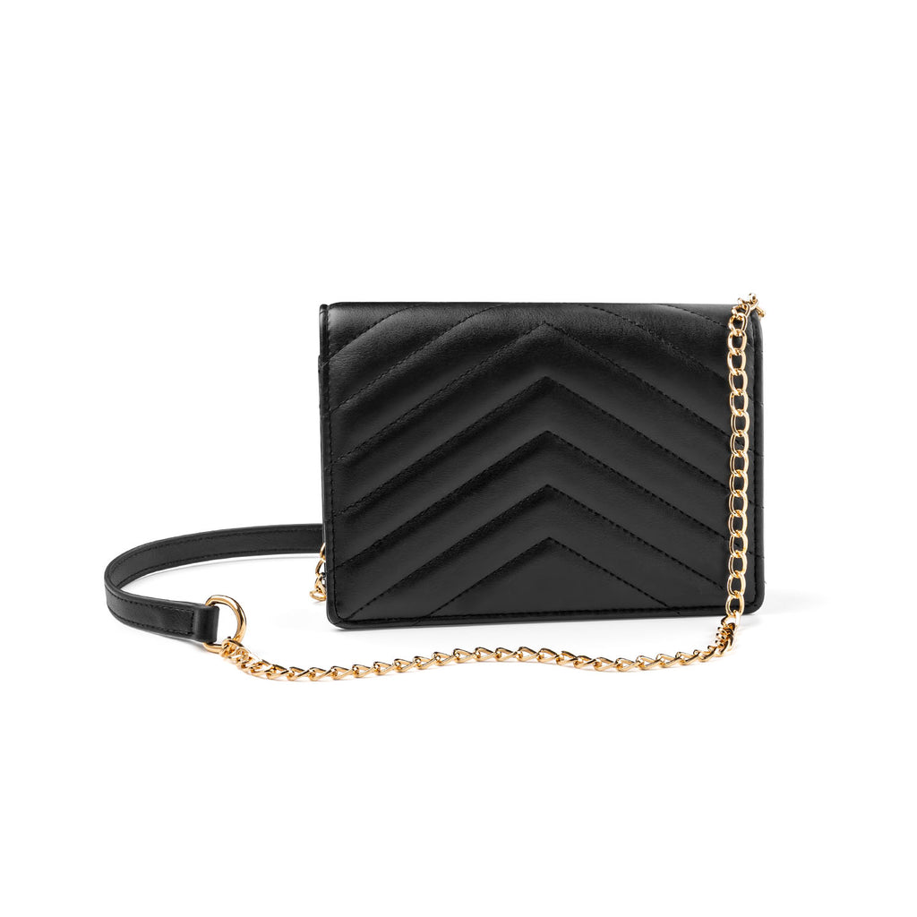 Valentino Orlandi V-Quilted Crossbody Bag