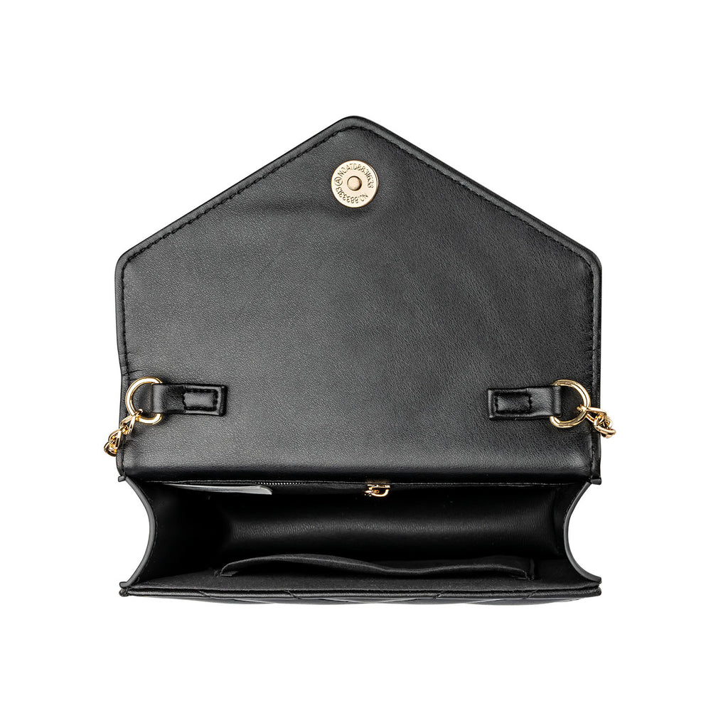 Valentino Orlandi V-Quilted Crossbody Bag