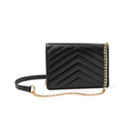 Valentino Orlandi V-Quilted Crossbody Bag