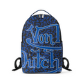 VON DUTCH LARGE SIZED BLUE CHEETAH BACKPACK