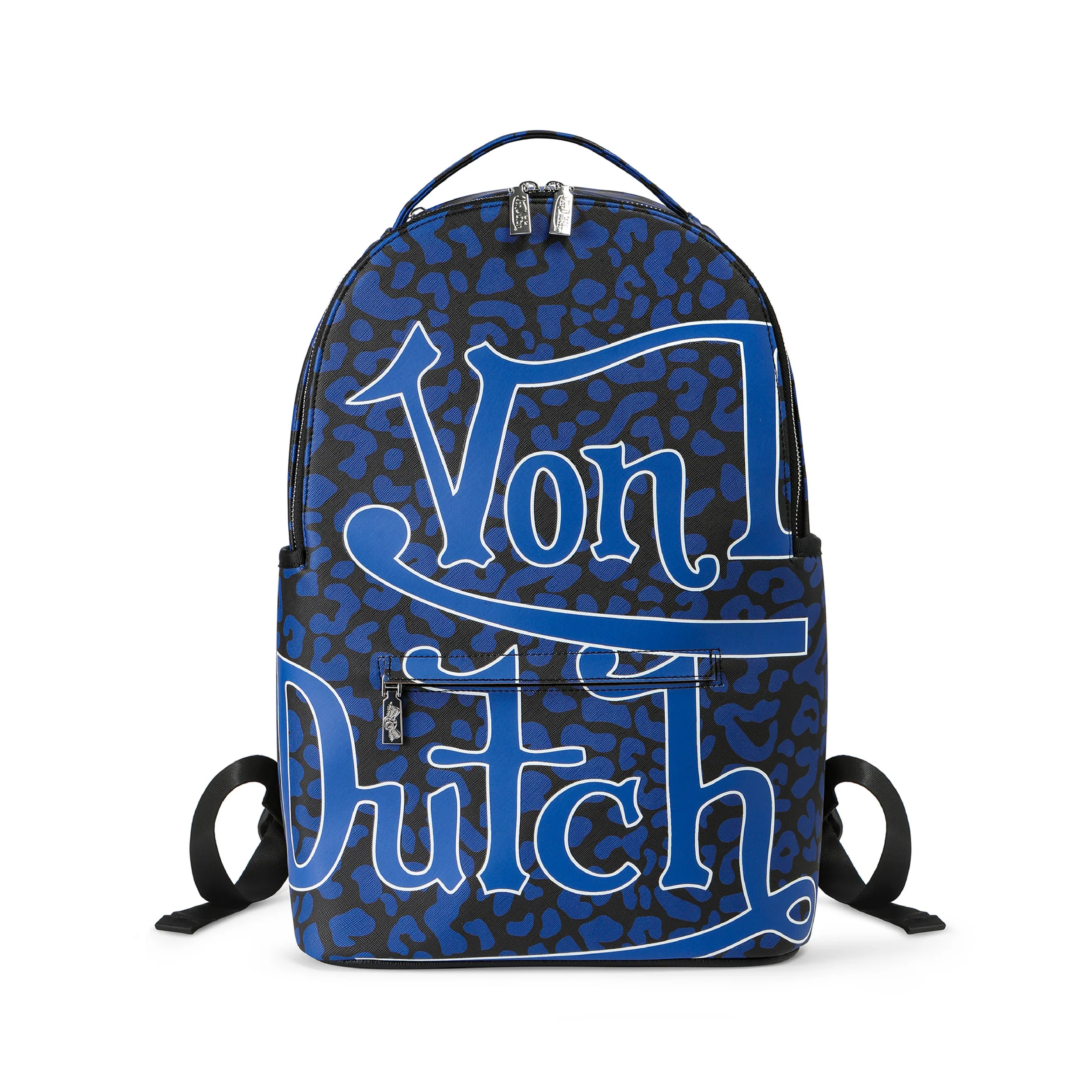 VON DUTCH LARGE SIZED BLUE CHEETAH BACKPACK