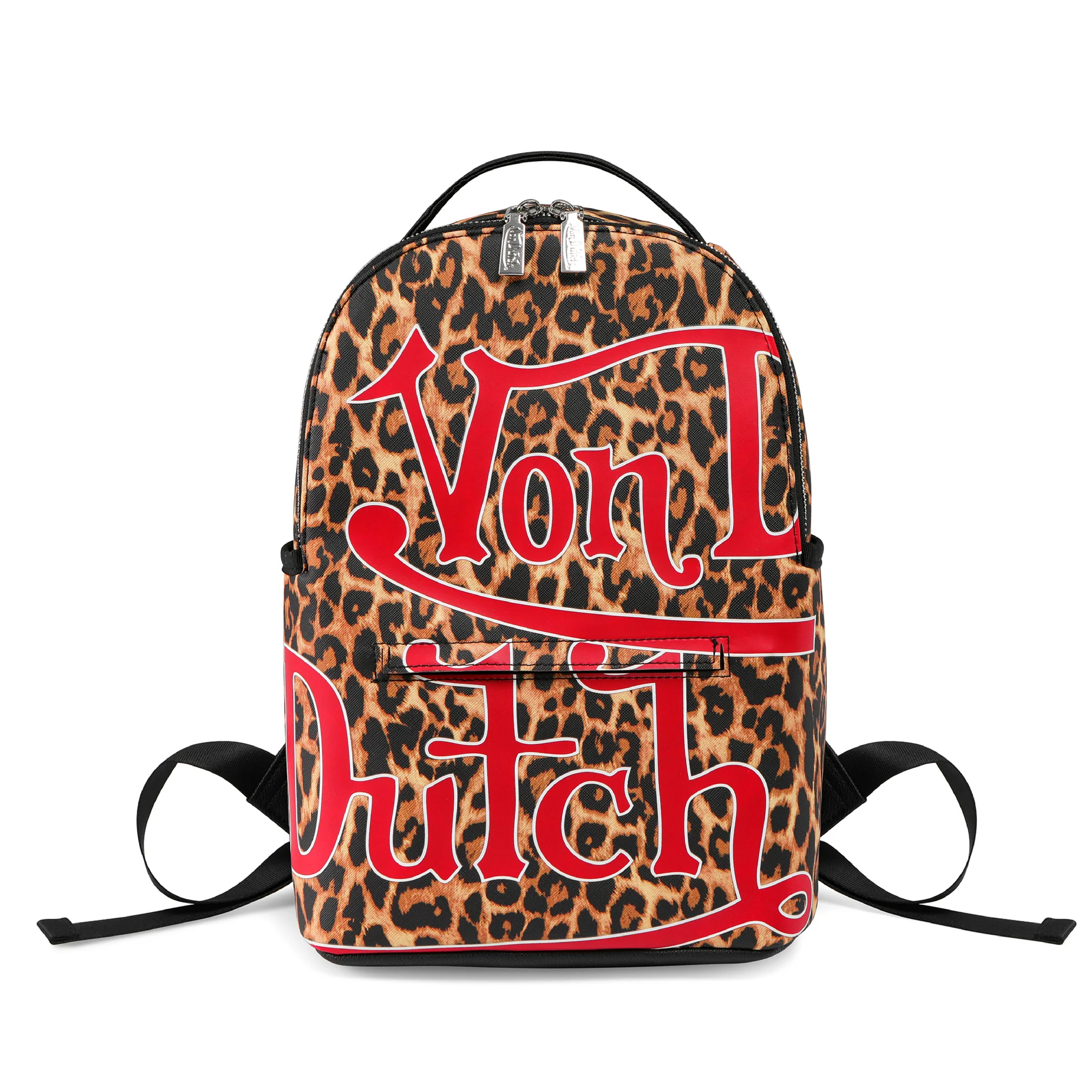 VON DUTCH SMALL LEOPARD PRINT BACKPACK