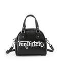 VON DUTCH CHOPPER CROSS BOWLING BAG BLACK AND WHITE