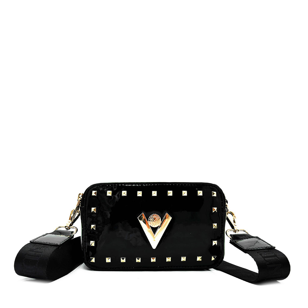 Valentino Orlandi Patent Leather Camera Bag