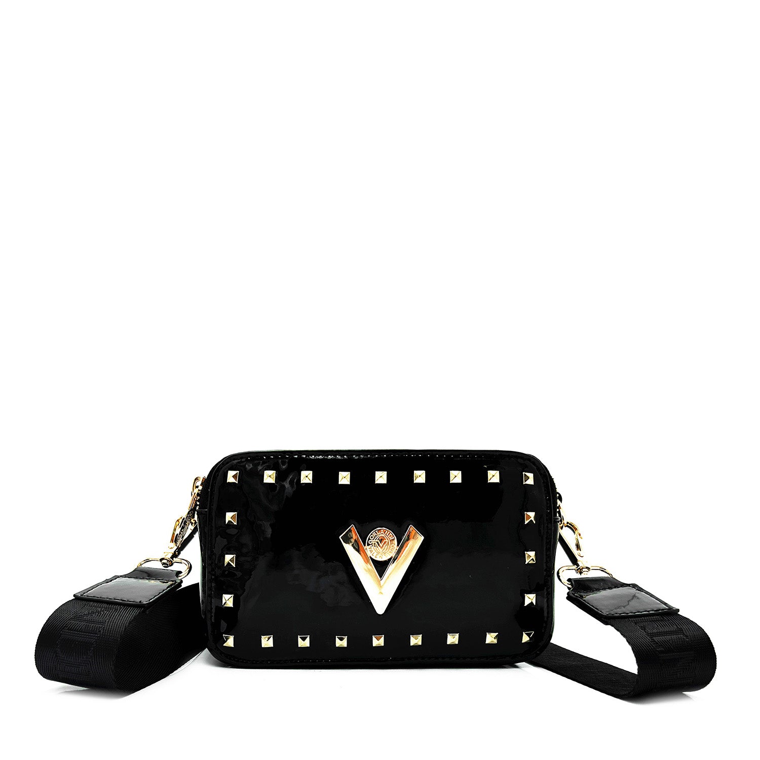 Valentino Orlandi Patent Leather Camera Bag