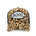 VON DUTCH VELVET LEOPARD TRUCKER HAT