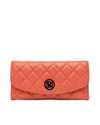 Badgley Mischka Quilted BM Long Wallet