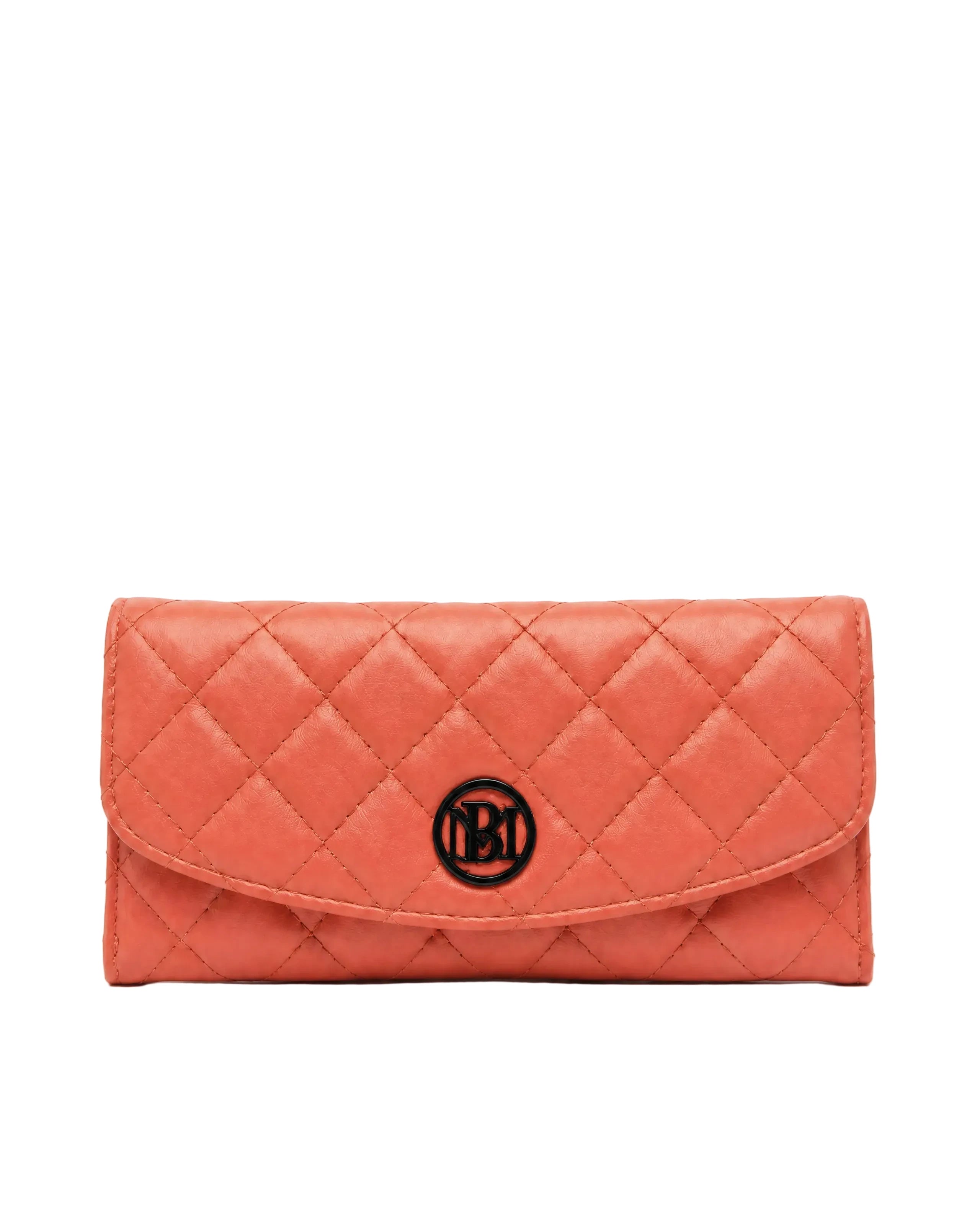 Badgley Mischka Quilted BM Long Wallet
